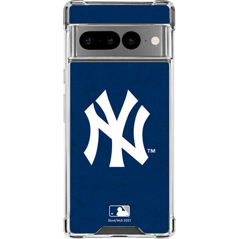 MLB New York Yankees - Solid Distressed Google Pixel 7 Pro Clear Case